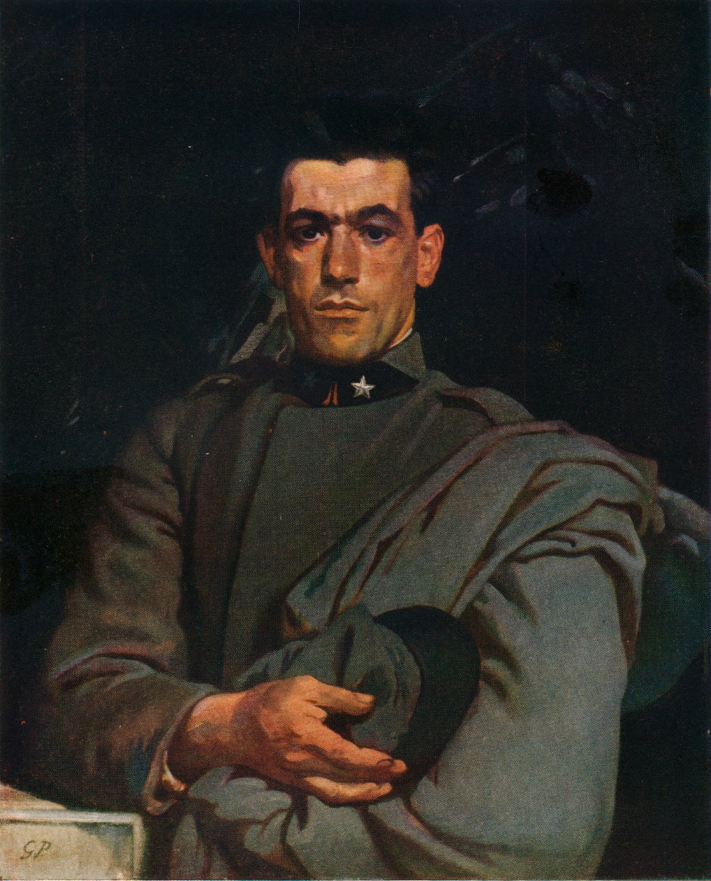Italiensk soldat, nr 2, c1918, 1924 av Glyn Warren Philpot