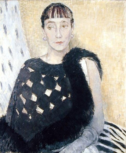 Mrs Clement Cross, konstnärens äldre syster av Glyn Warren Philpot