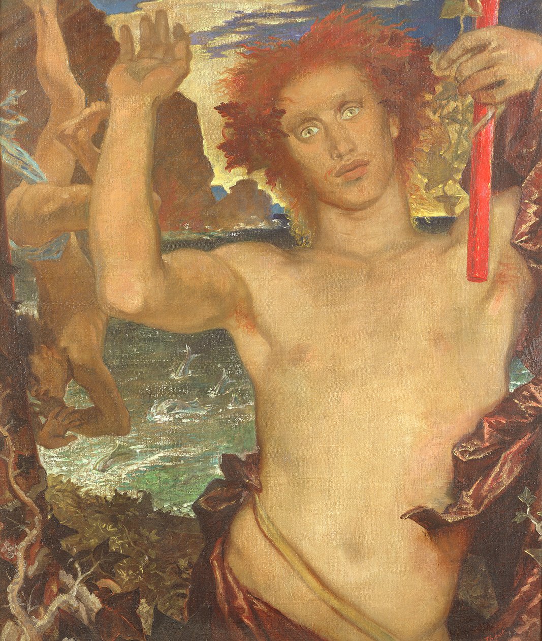 Förvandling av Dionysos före de tyrrenska piraterna, 1924 av Glyn Warren Philpot