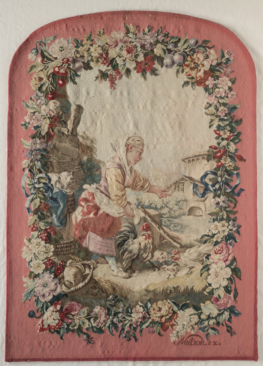 Brandskärmspanel, c. 1775. av Gobelins Jacques Neilson