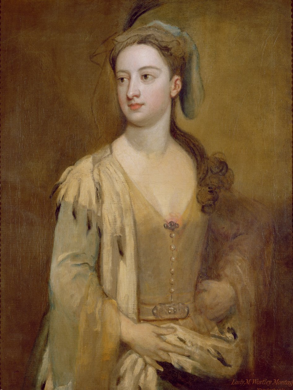En kvinna, kallad Lady Mary Wortley Montagu, ca 1715-20 av Godfrey Kneller