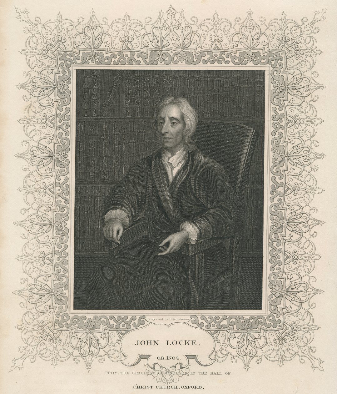John Locke (1632-1704) swed av Godfrey Kneller