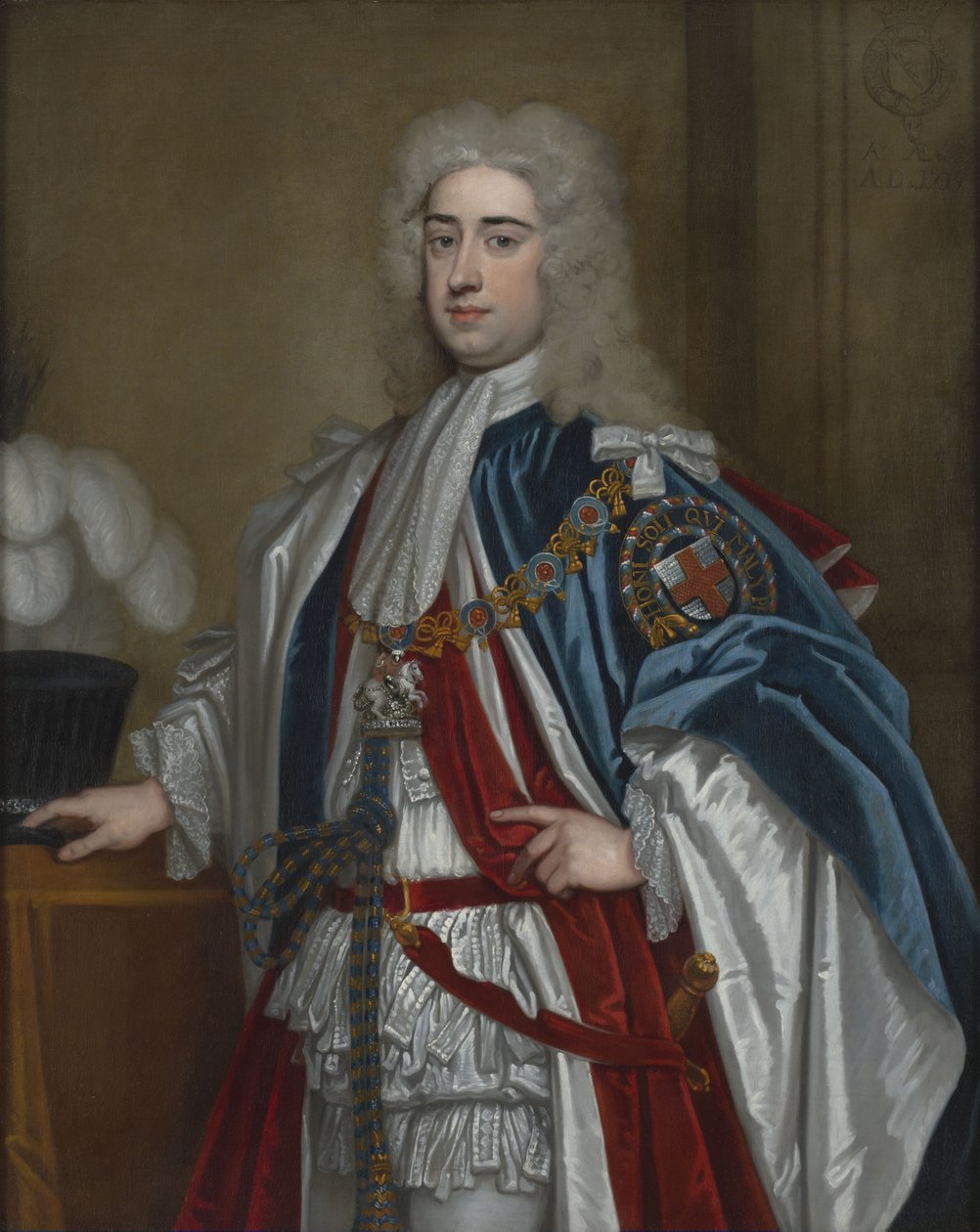 Porträtt av Lionel Sackville, 1:a hertig av Dorset (1688-1765) av Godfrey Kneller