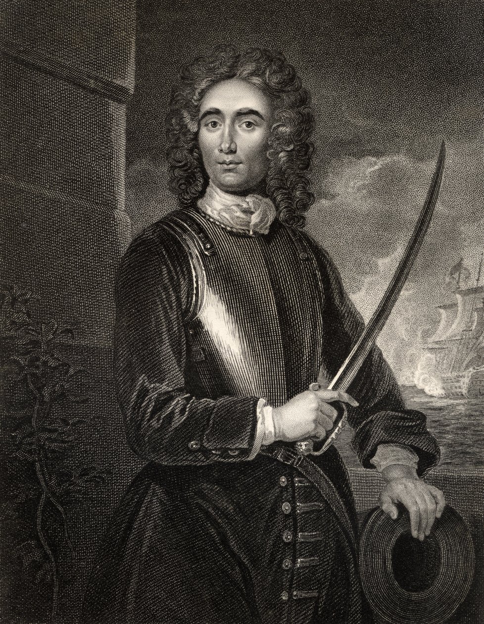 John Benbow, graverad av W.T. Mote, från 