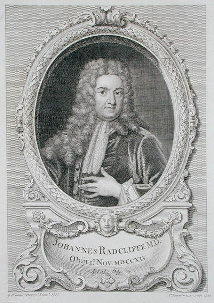 Porträtt av John Radcliffe (1650-1714) från 