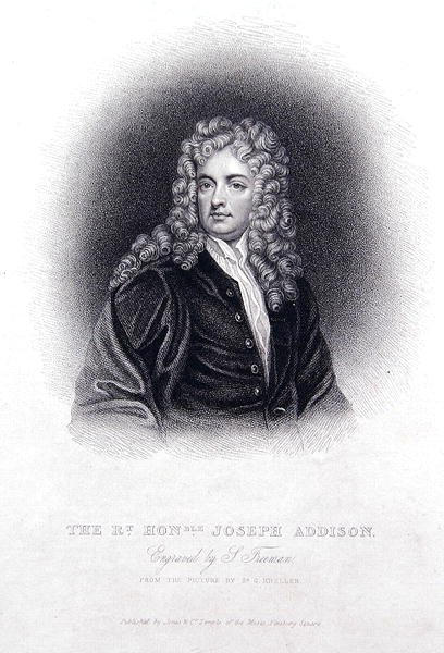 Rt Hon Joseph Addison (gravyr) av Godfrey (after) Kneller
