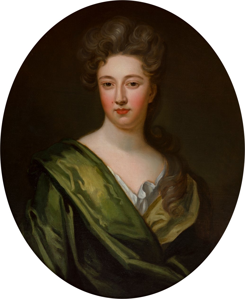 Porträtt av Lady Diana Feilding (1659-1731), ca 1679-1723 (olja på duk) av Godfrey (studio of) Kneller