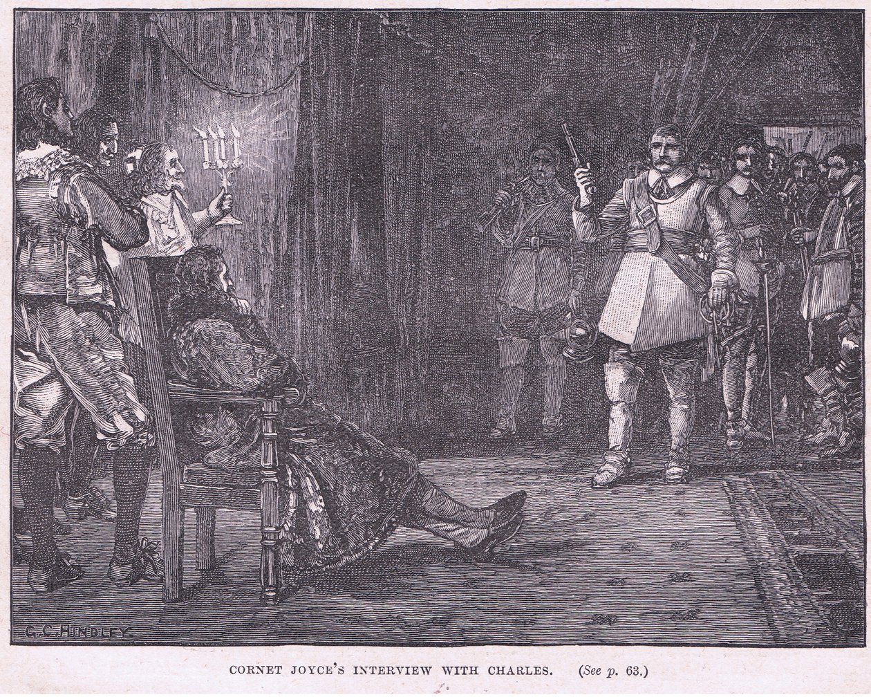Kornett Joyces intervju med Charles I AD 1647 av Godfrey C. Hindley