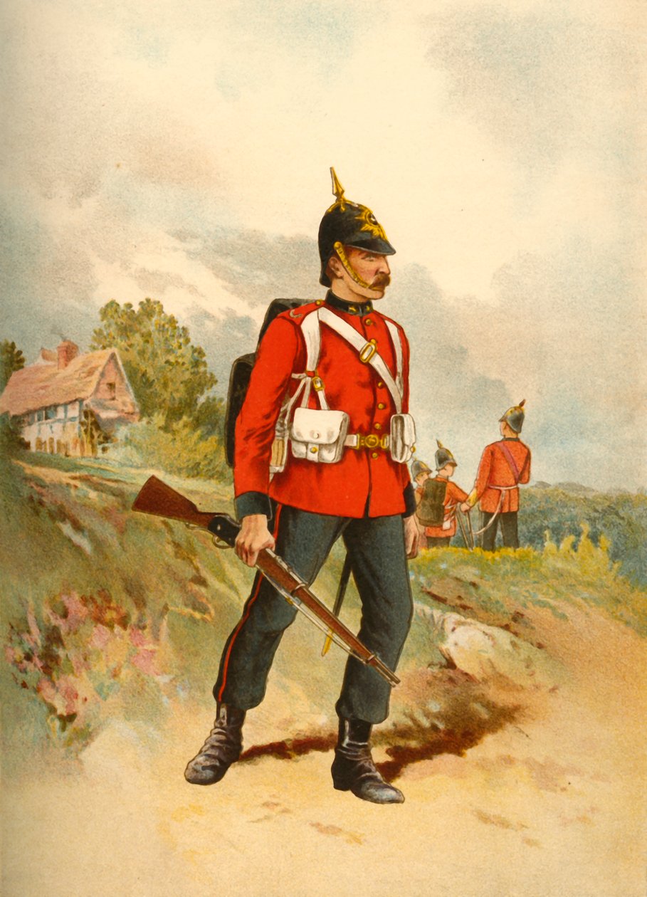 Den andra - The Queens Royal West Surrey, 1890. av Godfrey Douglas Giles