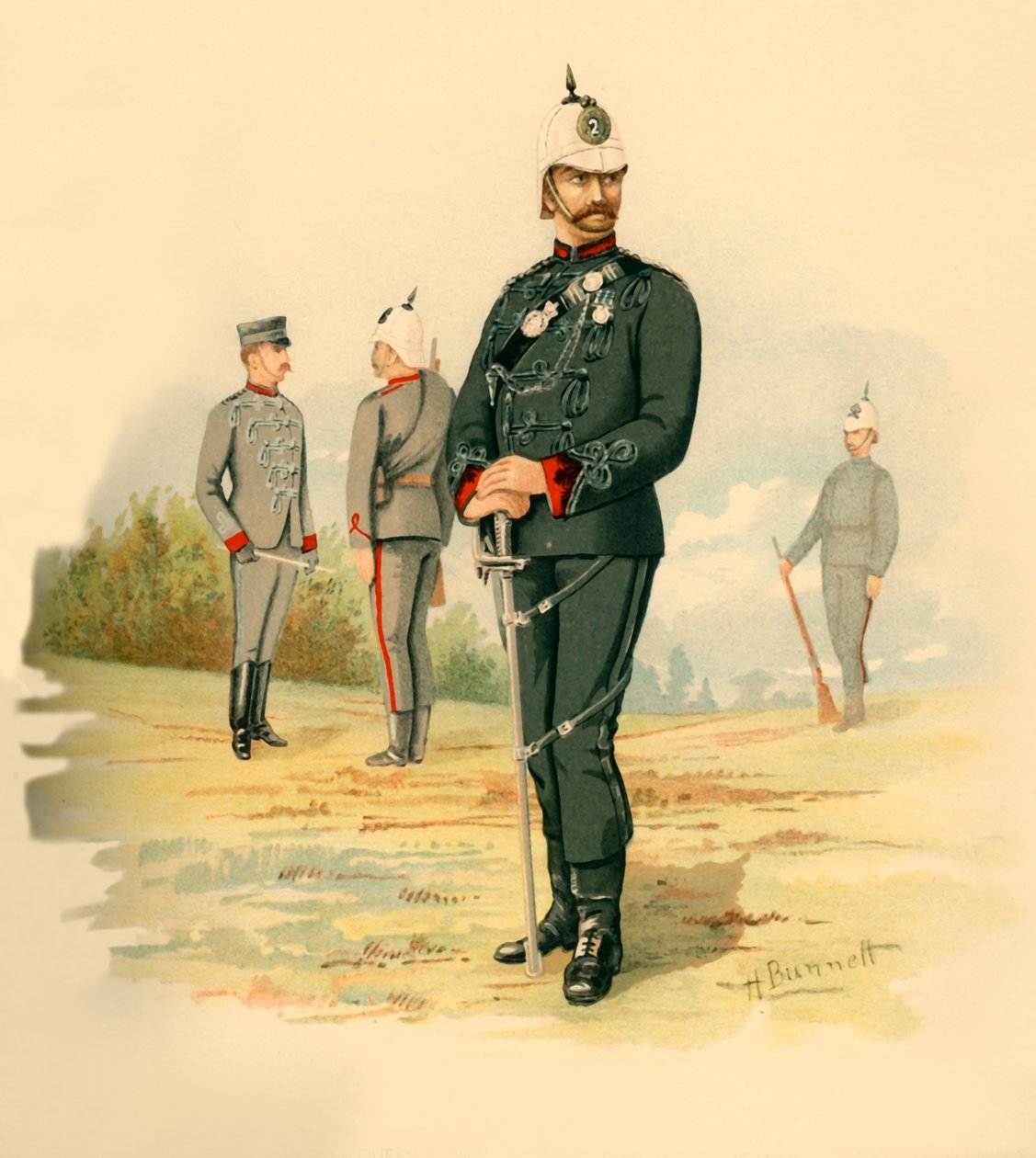 The 2nd Queens Own Rifles Kanada, 1890. av Godfrey Douglas Giles