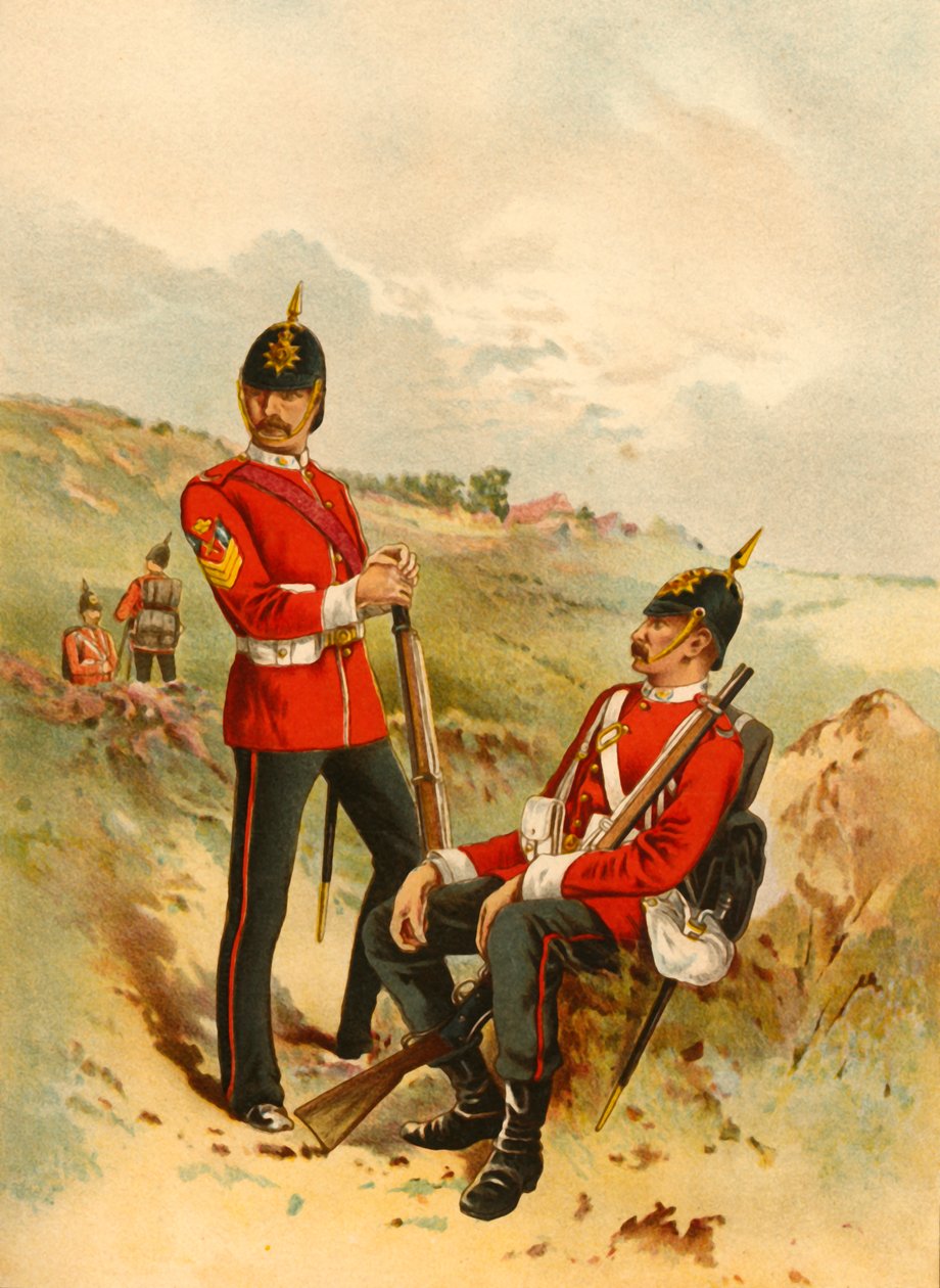 Den 57:e - Hertigen av Cambridges egen Middlesex, 1890. av Godfrey Douglas Giles