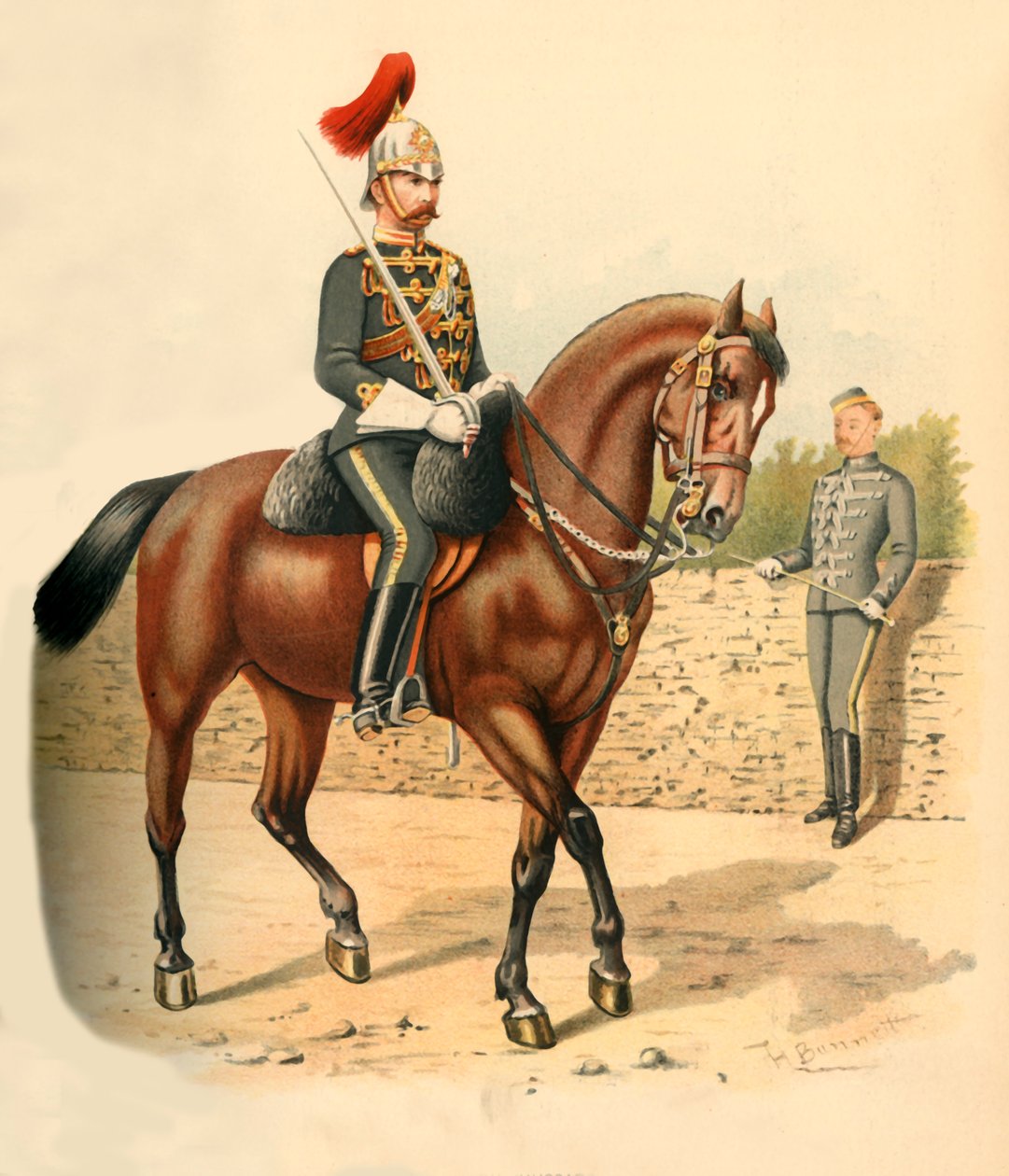 Det sjätte regementet av kavallerihusarer, Kanada, 1890. av Godfrey Douglas Giles