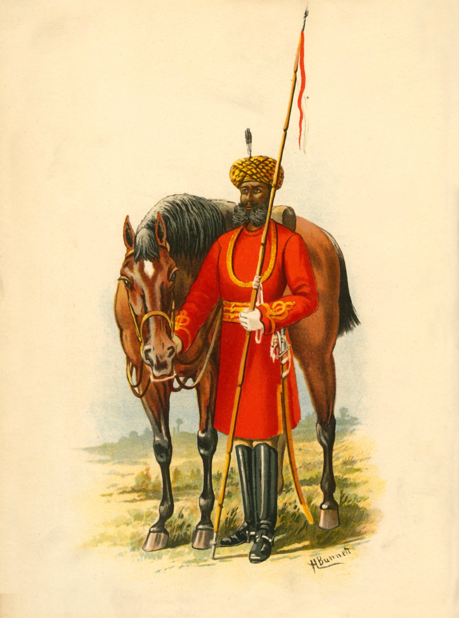 Generalguvernörens kroppsvakt, Calcutta, 1890. av Godfrey Douglas Giles