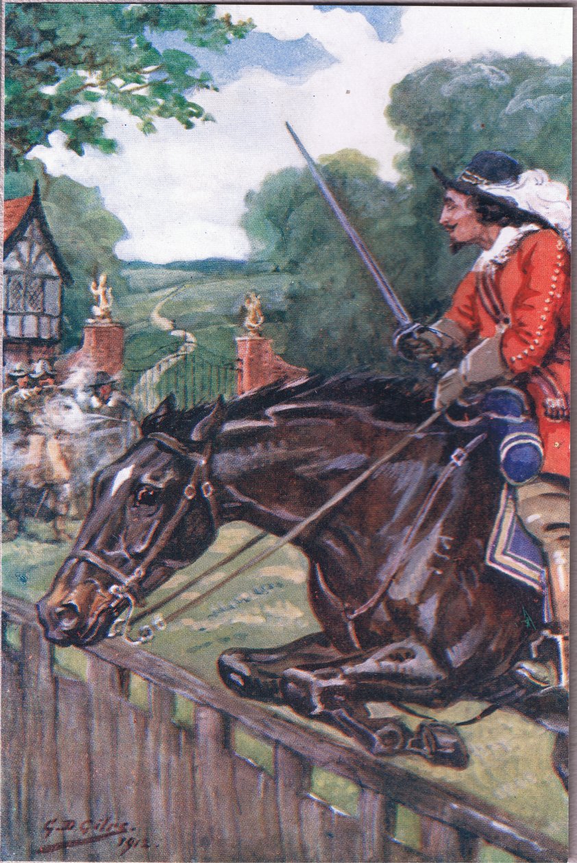The Romance of Britonmarte: Men hon röjde med tum av ektavlan, från Poems of Adam Lindsay Gordon publicerad av T. N. Foulis, 1912 av Godfrey Douglas Giles
