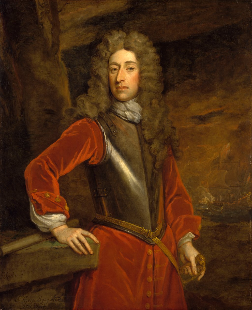Flottans amiral George Byng av Godfrey Kneller