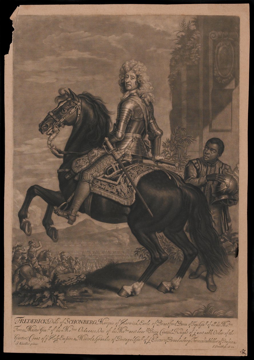 Frederick Duke of Schonberg [sic], markis av Harwich, Earle of Bransford av Godfrey Kneller