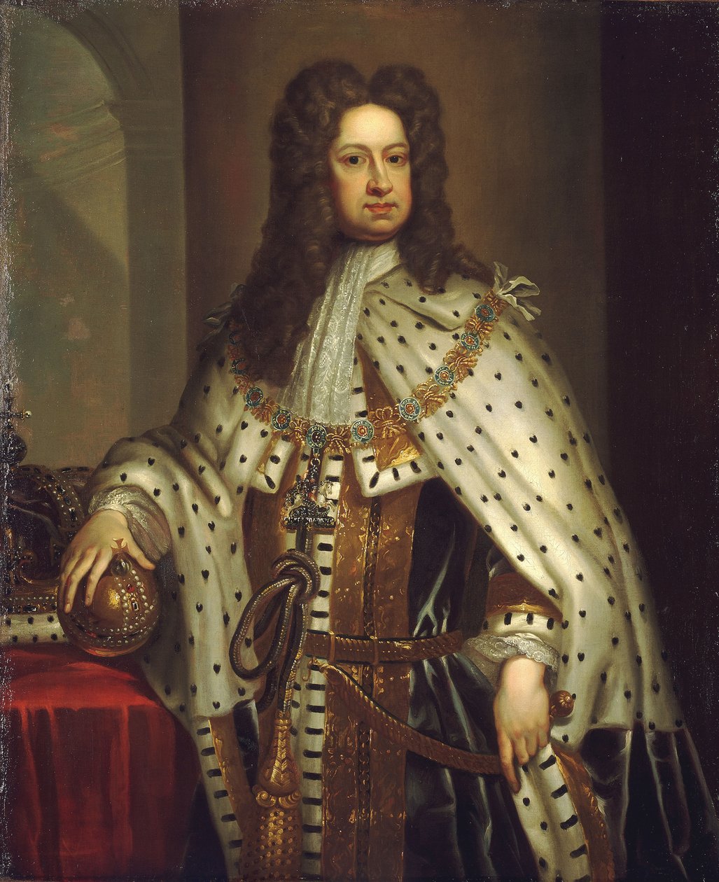 George I (1660-1727), ca 1714 (olja på duk) av Godfrey Kneller