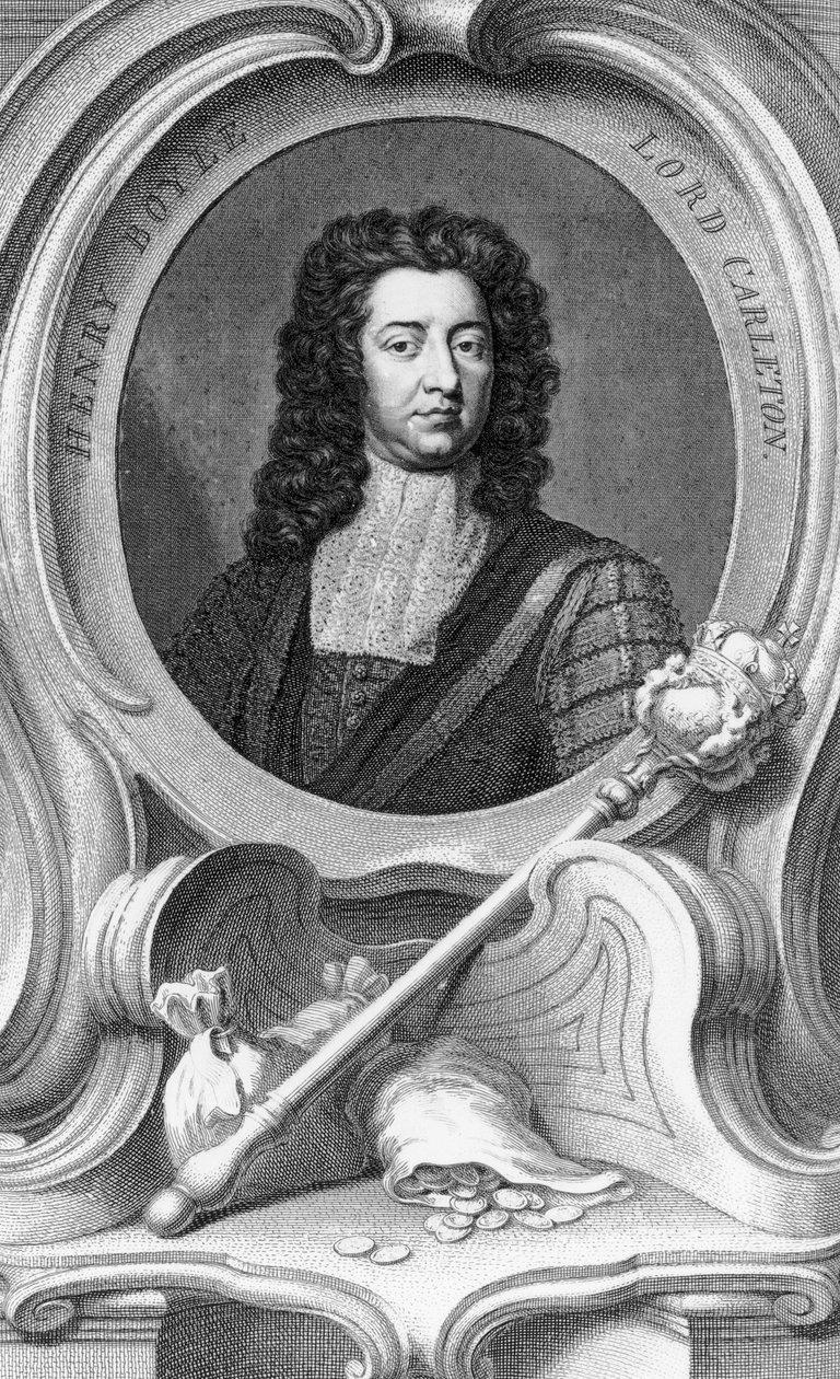 Henry Boyle, Lord Carleton graverad av Jacobus Houbraken, 1740 av Godfrey Kneller