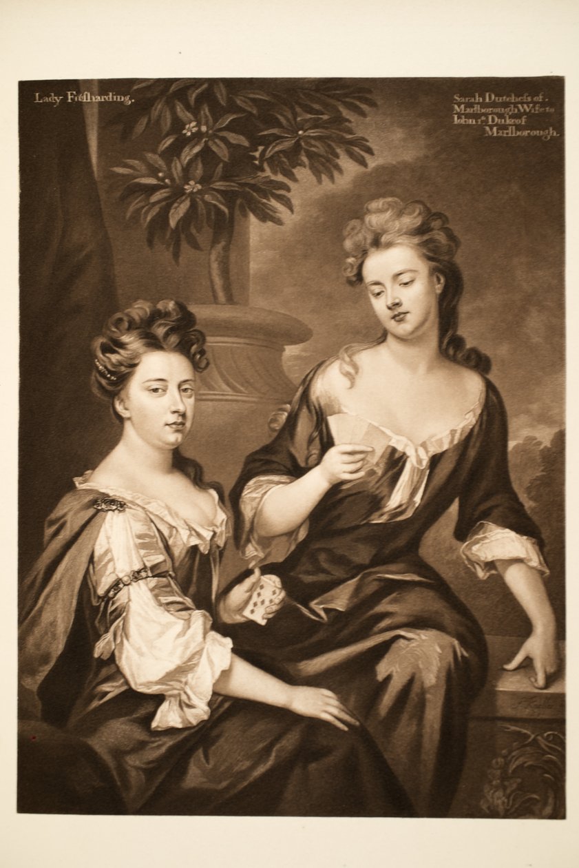 Sarah, hertiginna av Marlborough och Lady Fitzharding, pub. 1902 (kollotyp) av Godfrey Kneller