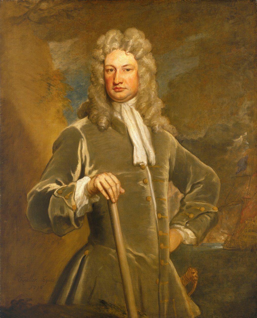 Sir Charles Wager (1666-1743) av Godfrey Kneller