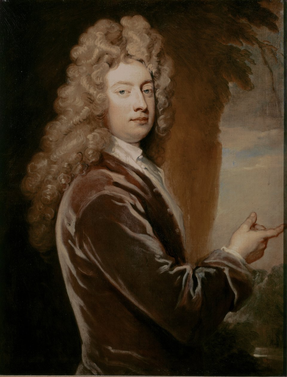 William CONGREVE, Porträtt 1709 (olja på duk) av Godfrey Kneller