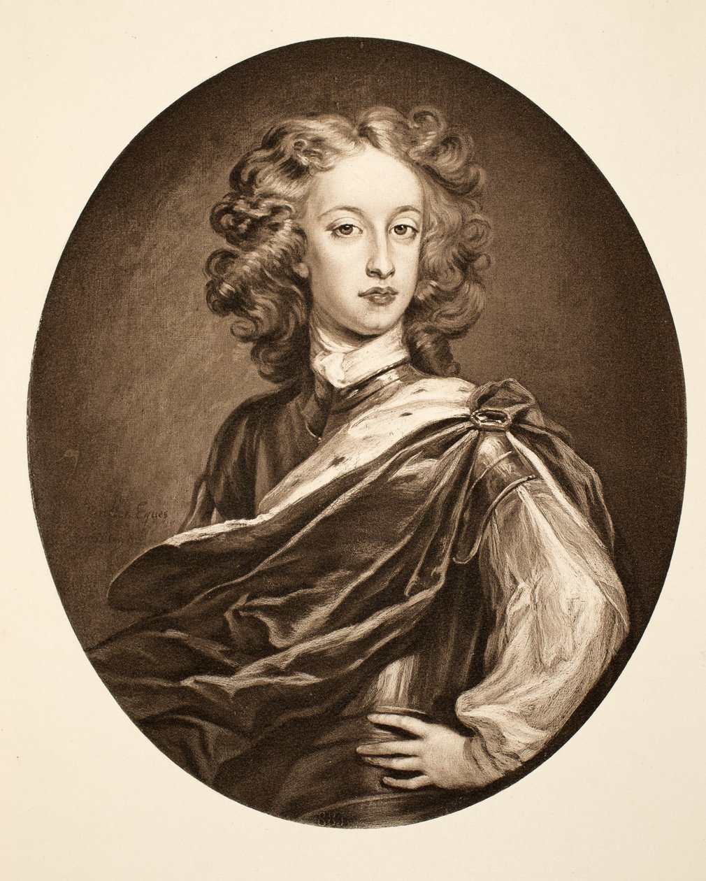 William, hertig av Gloucester, pub. 1902 (kollotyp) av Godfrey Kneller