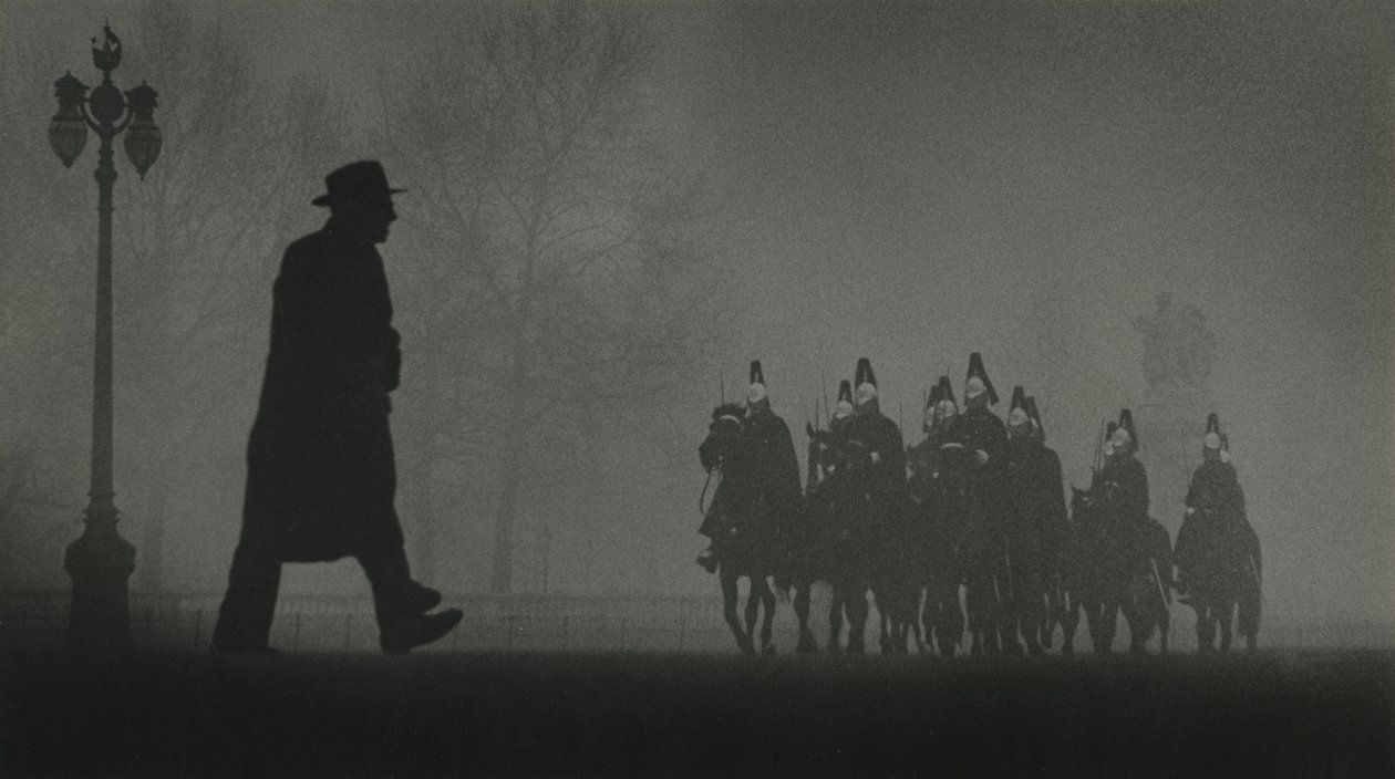 Hästvakter i St James Park, London av Godfrey Macdominic