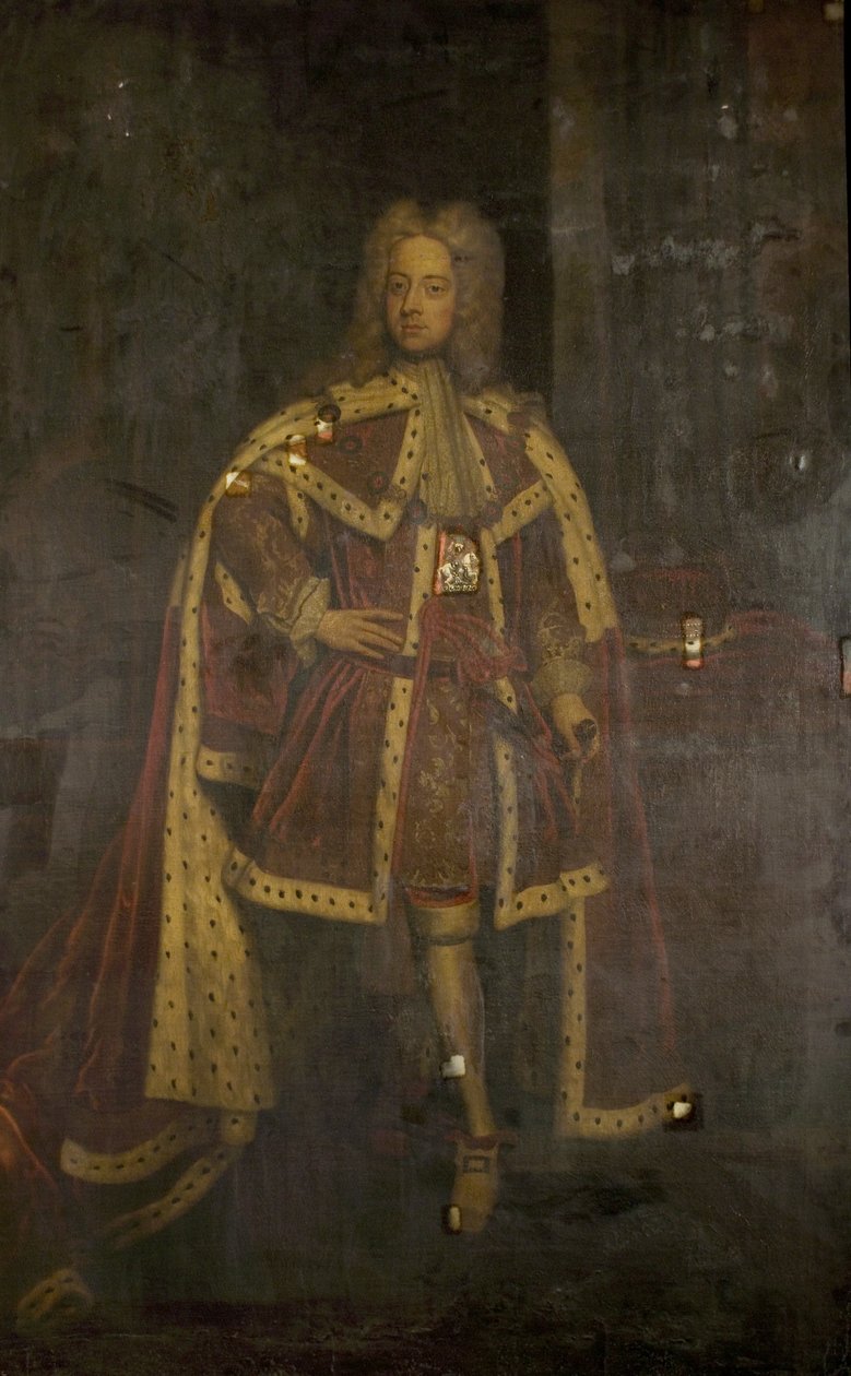 Prinsen av Wales, senare George II, c.1716 av Godfrey after Kneller