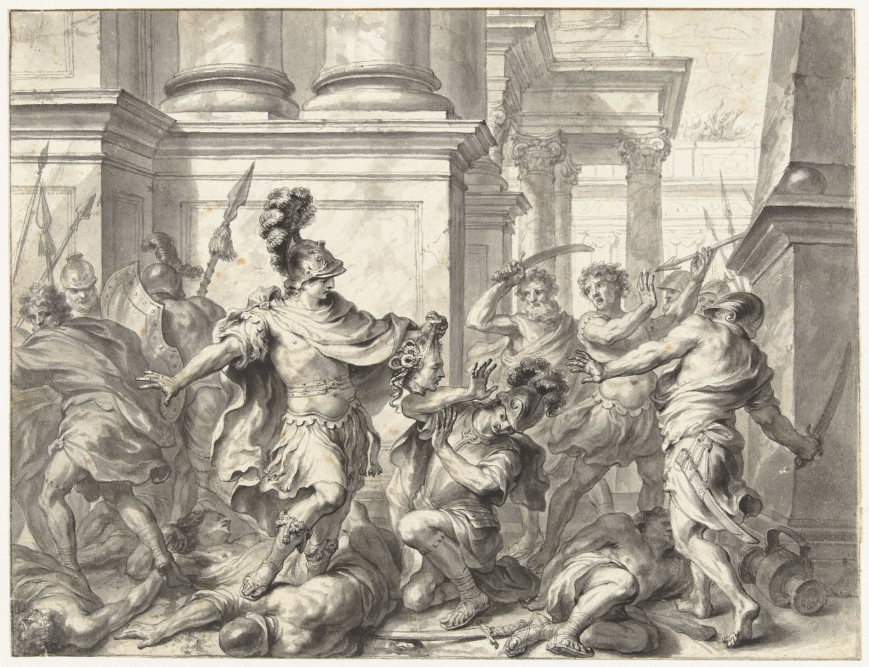 Perseus visar huvudet av Medusa av Godfried Maes
