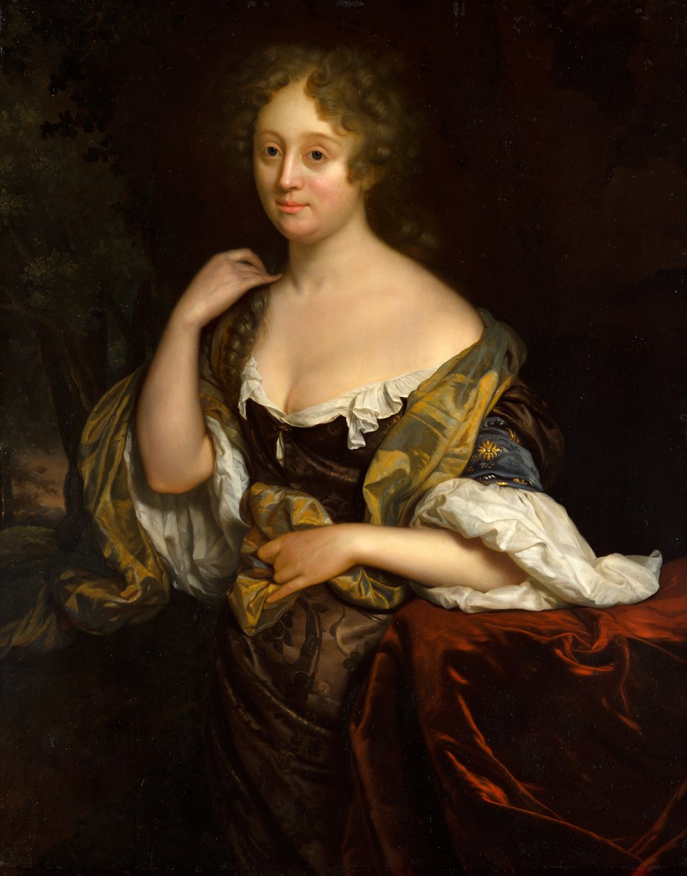 Portret van Isabella Agneta Deutz av Godfried Schalcken