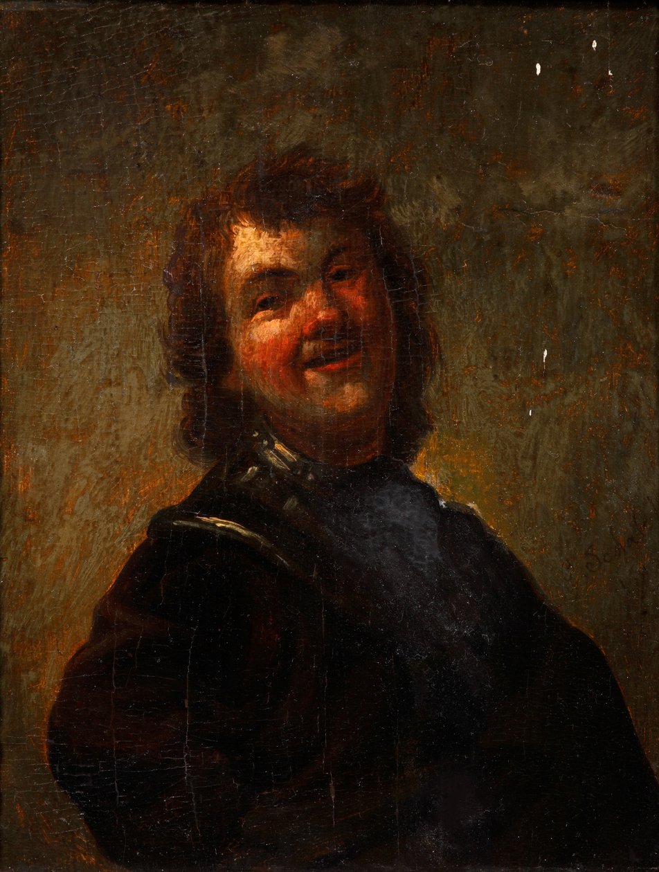 Rembrandt skrattar, 1658 av Godfried Cornelisz Schalcken