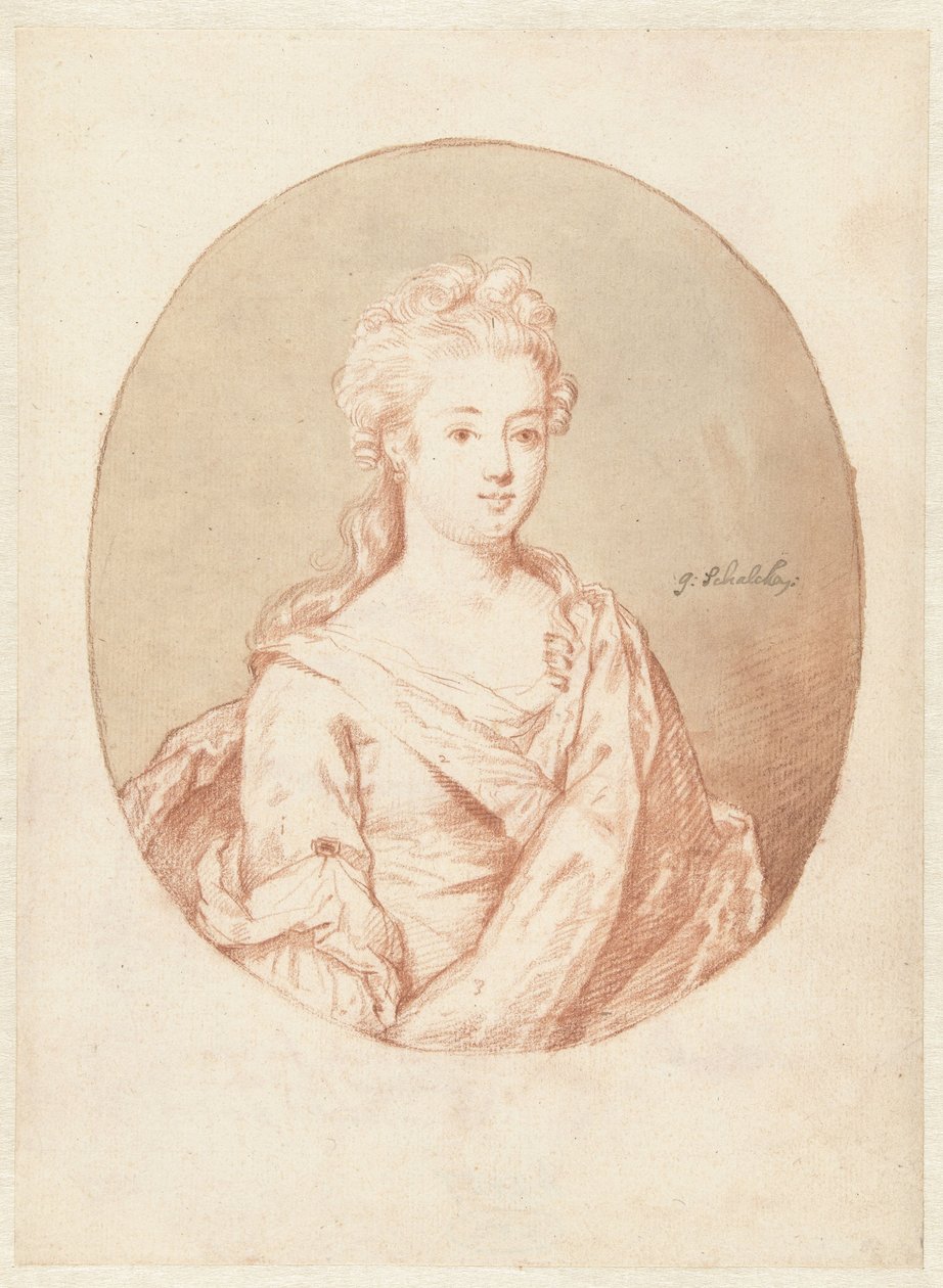 Byst av en ung kvinna av Godfried Schalcken