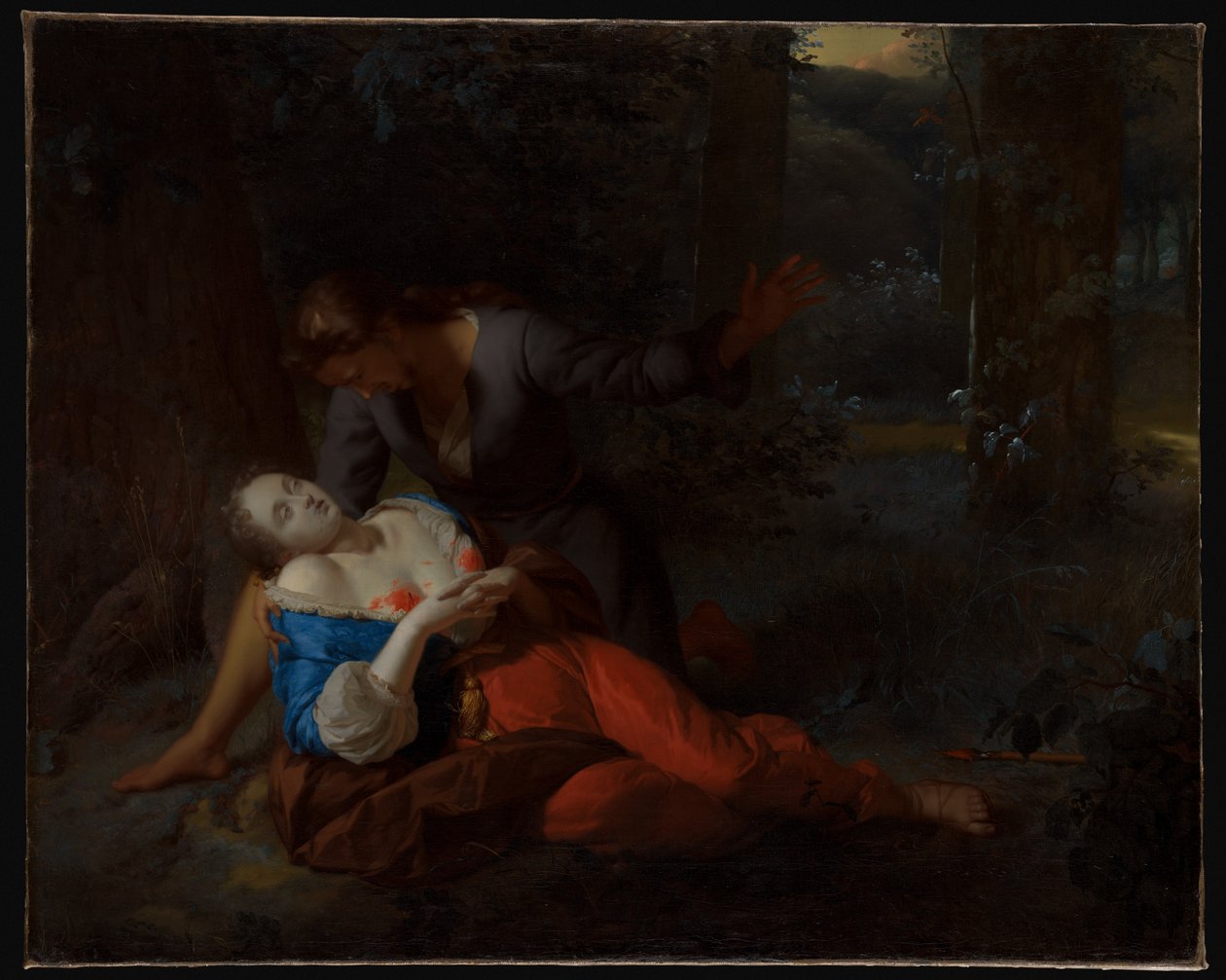 Cephalus och Procris av Godfried Schalcken