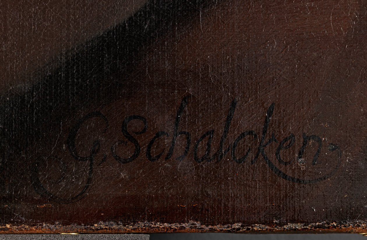 Självporträtt (detalj), före 1706 (olja på duk) av Godfried Schalcken
