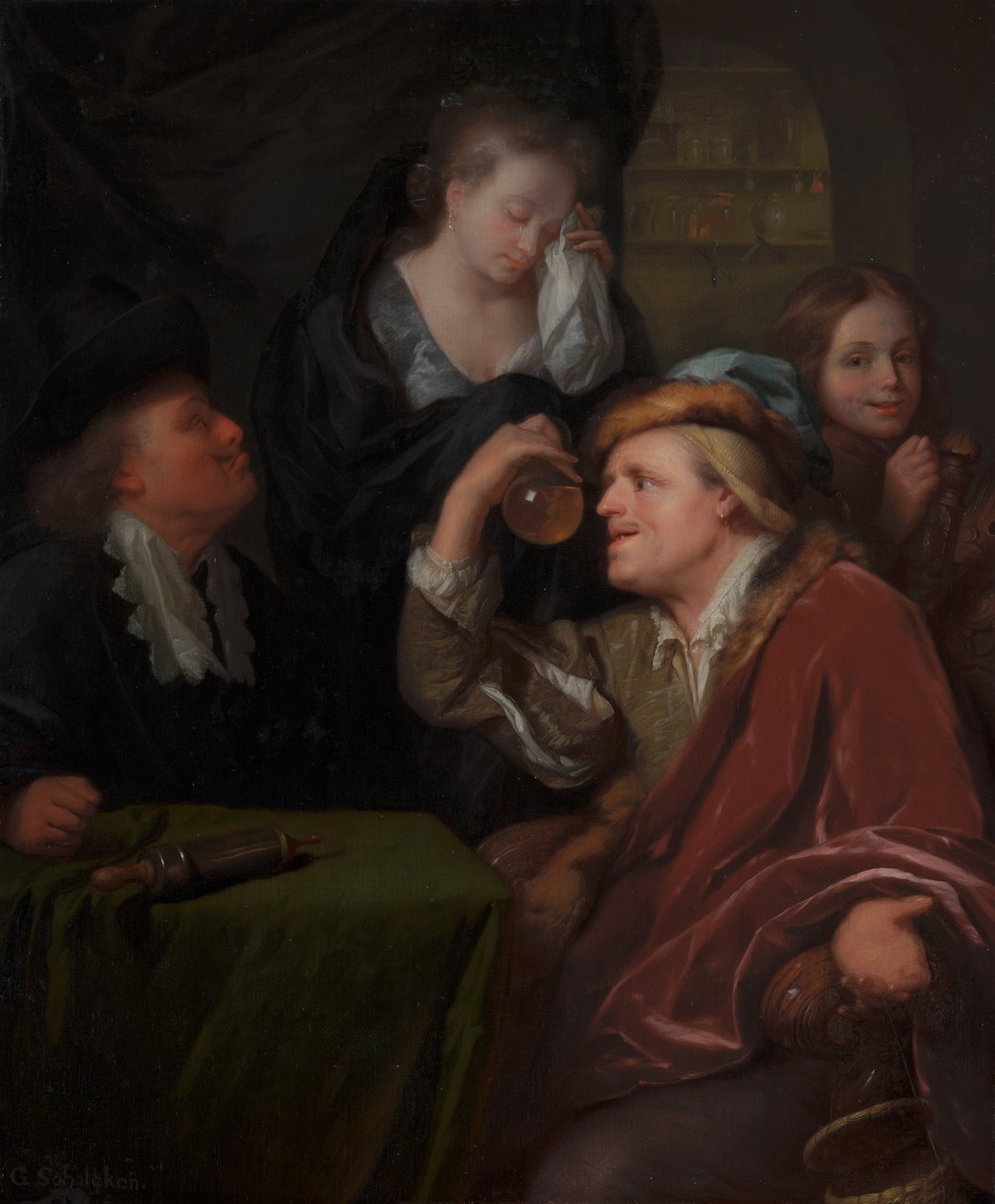 Den medicinska undersökningen av Godfried Schalcken