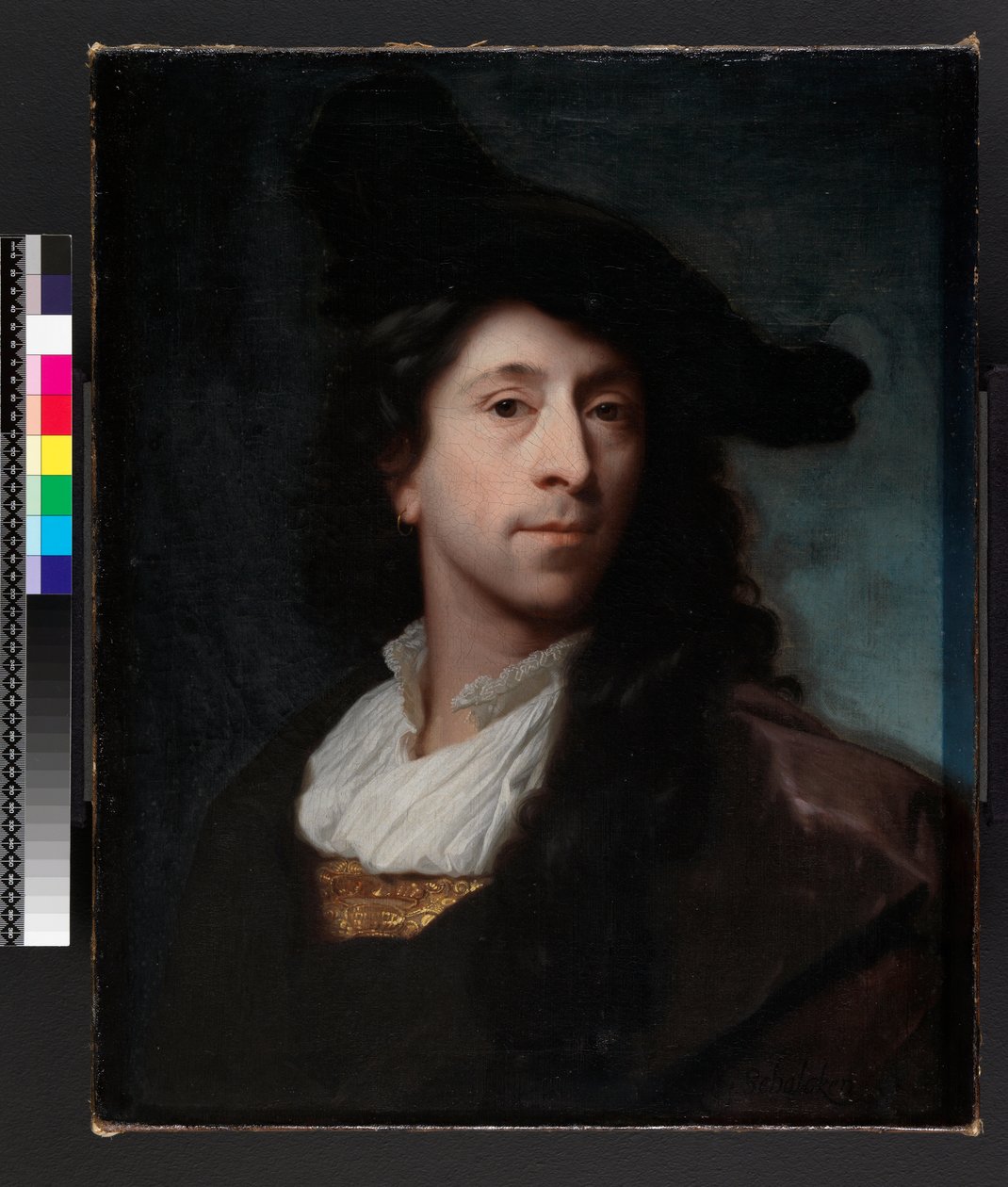 Självporträtt, före 1706 av Godfried Schalcken