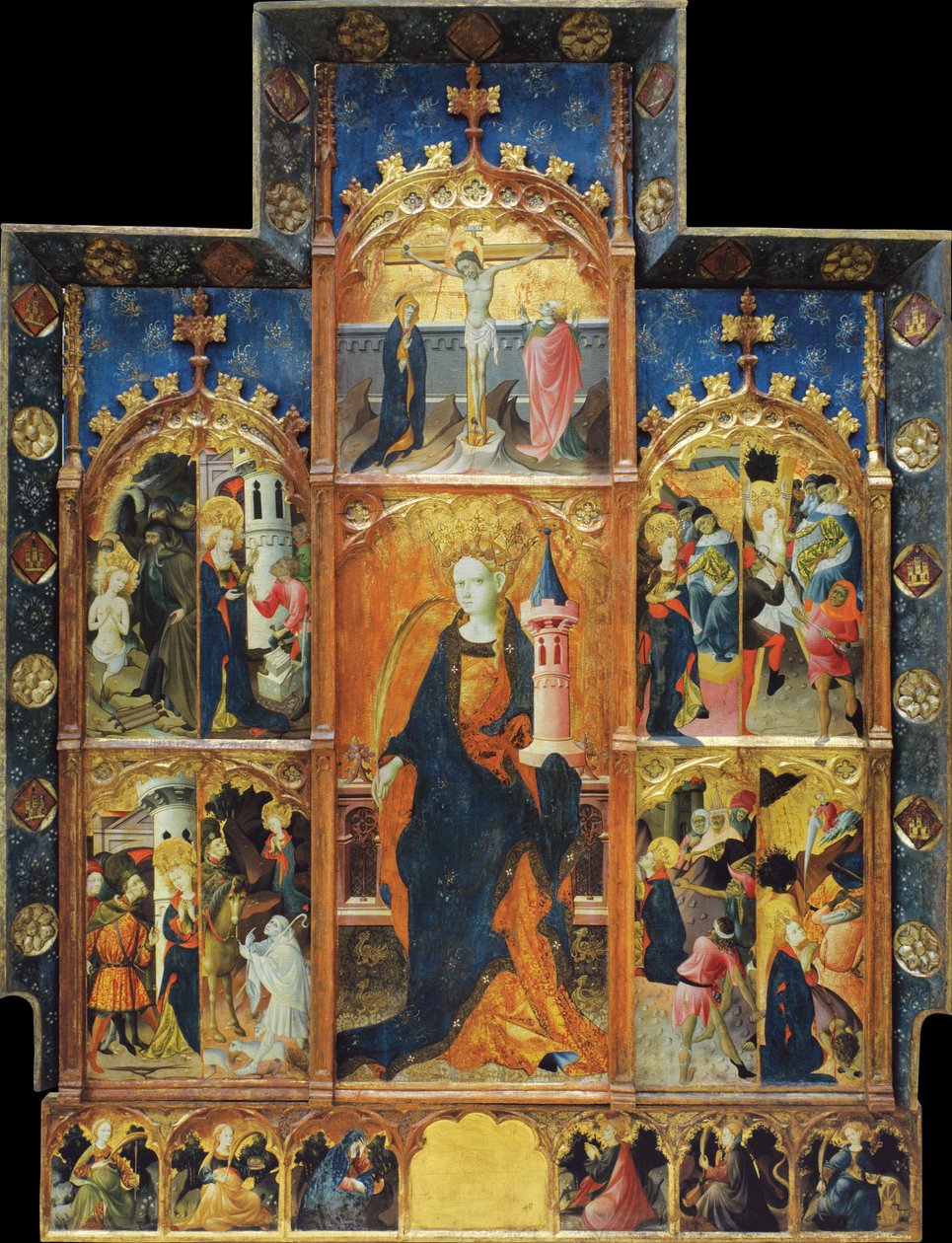 Altarbild av Saint Barbara av Gonçal Peris Sarrià