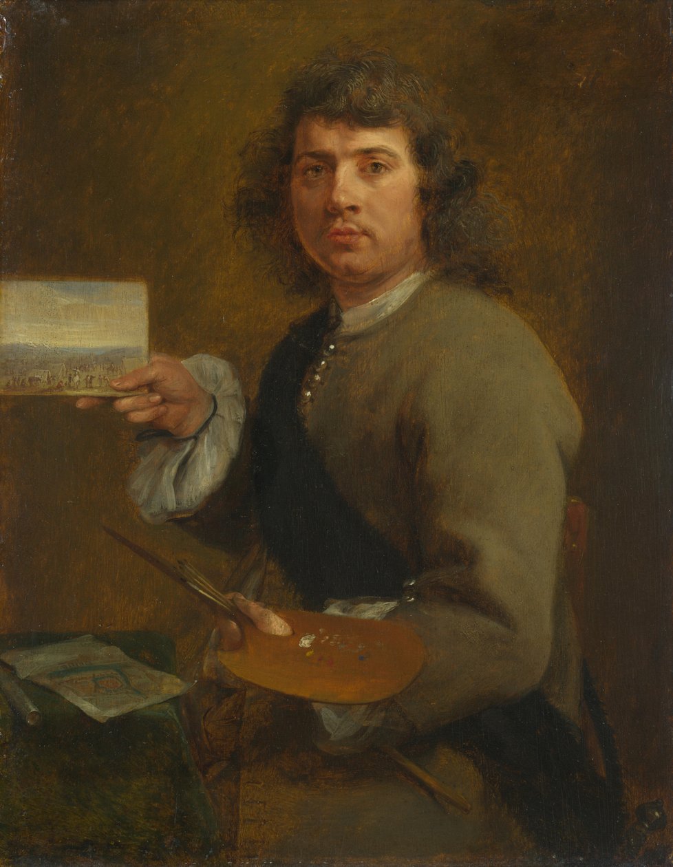 Syn (Porträtt av Robert van den Hoecke (1622-1688), före 1661 (olja på trä) av Gonzales Coques