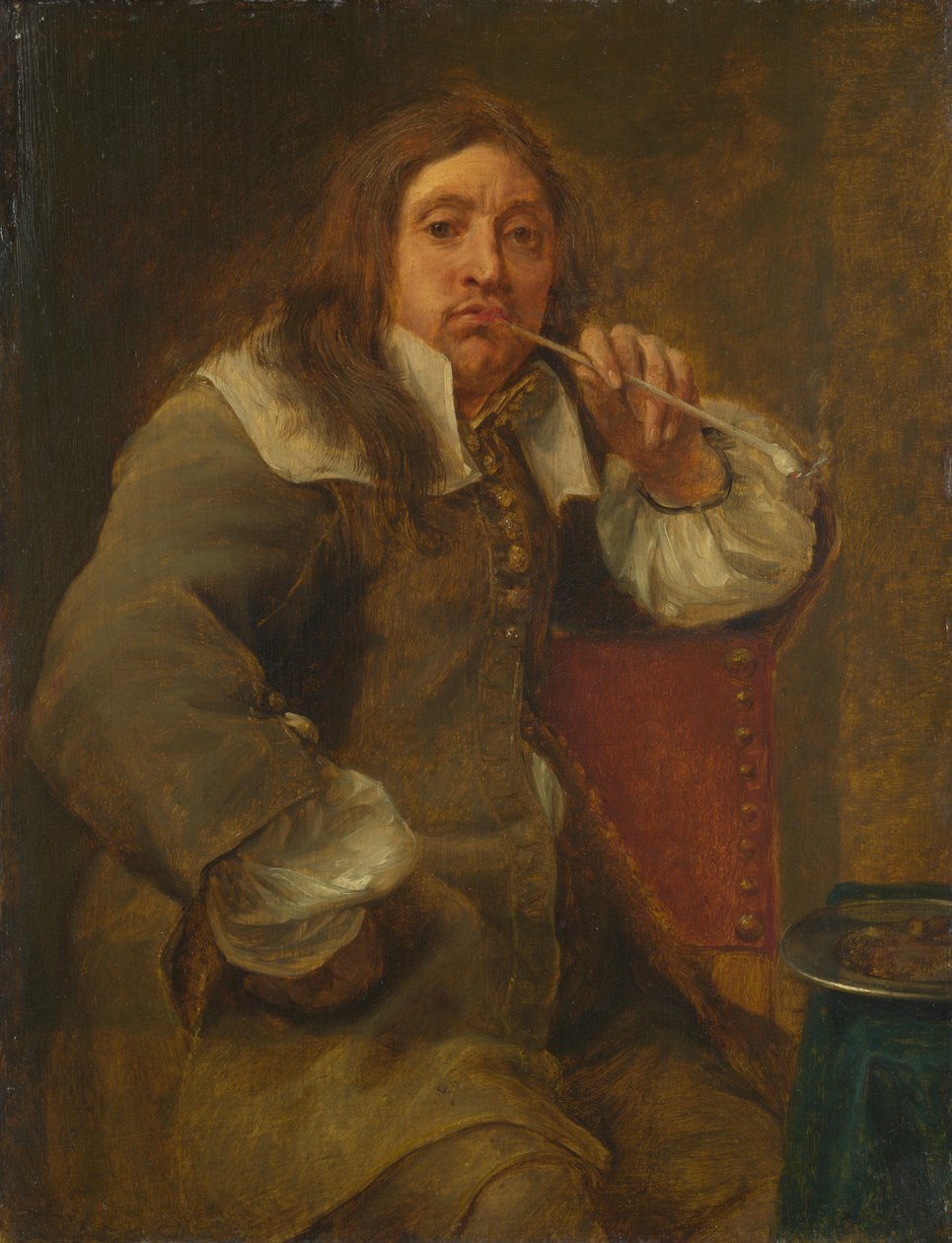 Luktporträtt av Lucas Faydherbe 1617-1697. Från serien The Five Senses, före 1661. av Gonzales Coques