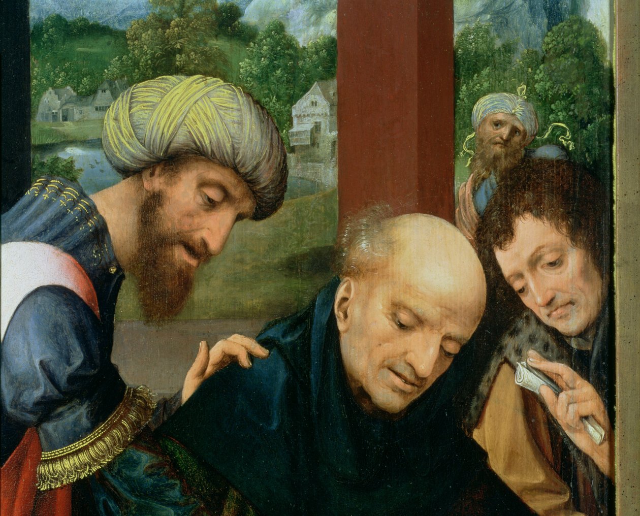 St. Catherine and the Philosophers (detalj om filosoferna), se 80755 av Goossen van der Weyden