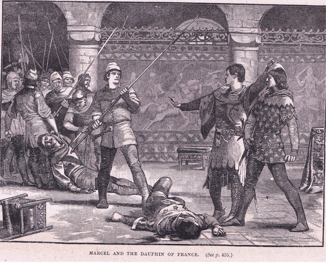 Marcel och dauphinen av Frankrike 1358 e.Kr av Gordon Frederick Browne