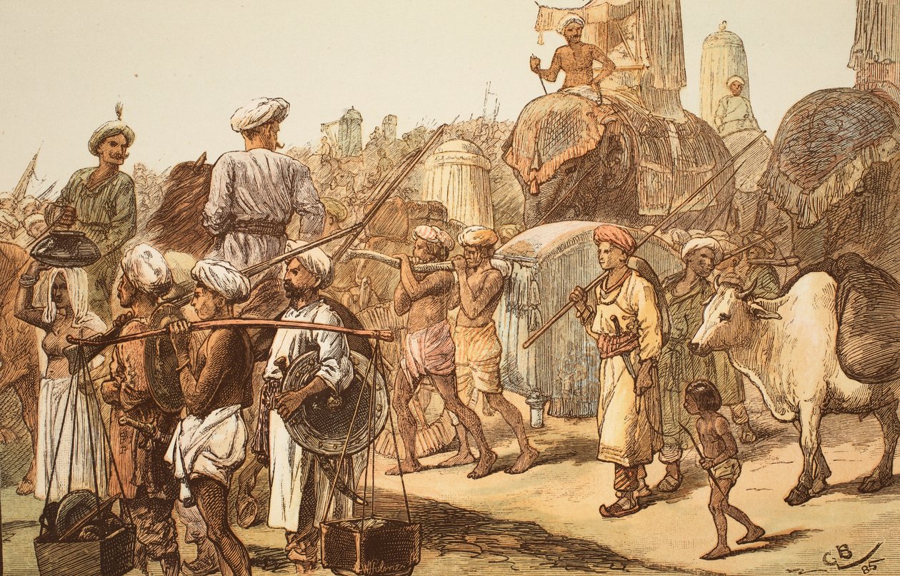 Den indiska arméns marsch, graverad av W.J. Palmer av Gordon Frederick Browne