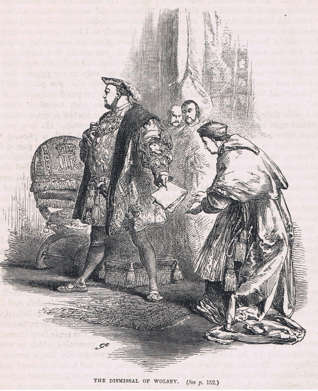Uppsägningen av wolsey 1530 av Gordon Frederick Browne