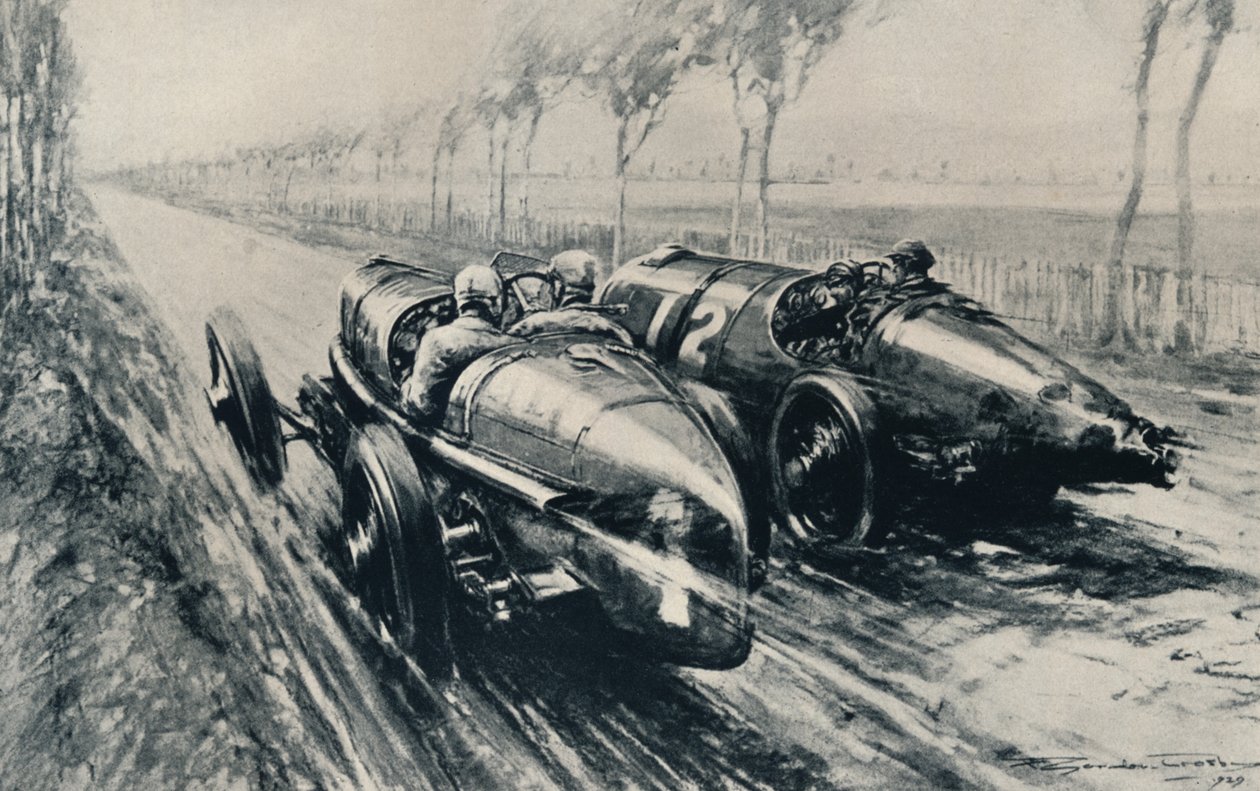 Racing för Grand Prix, Strasbourg 1922, 1937 av Gordon Crosby