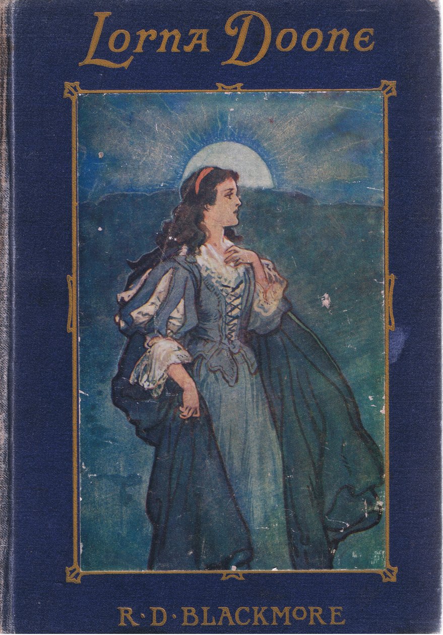 Motiv på framsidan av omslaget, från Lorna Doone, utgiven av W & R Chambers Ltd. av Gordon Frederick Browne