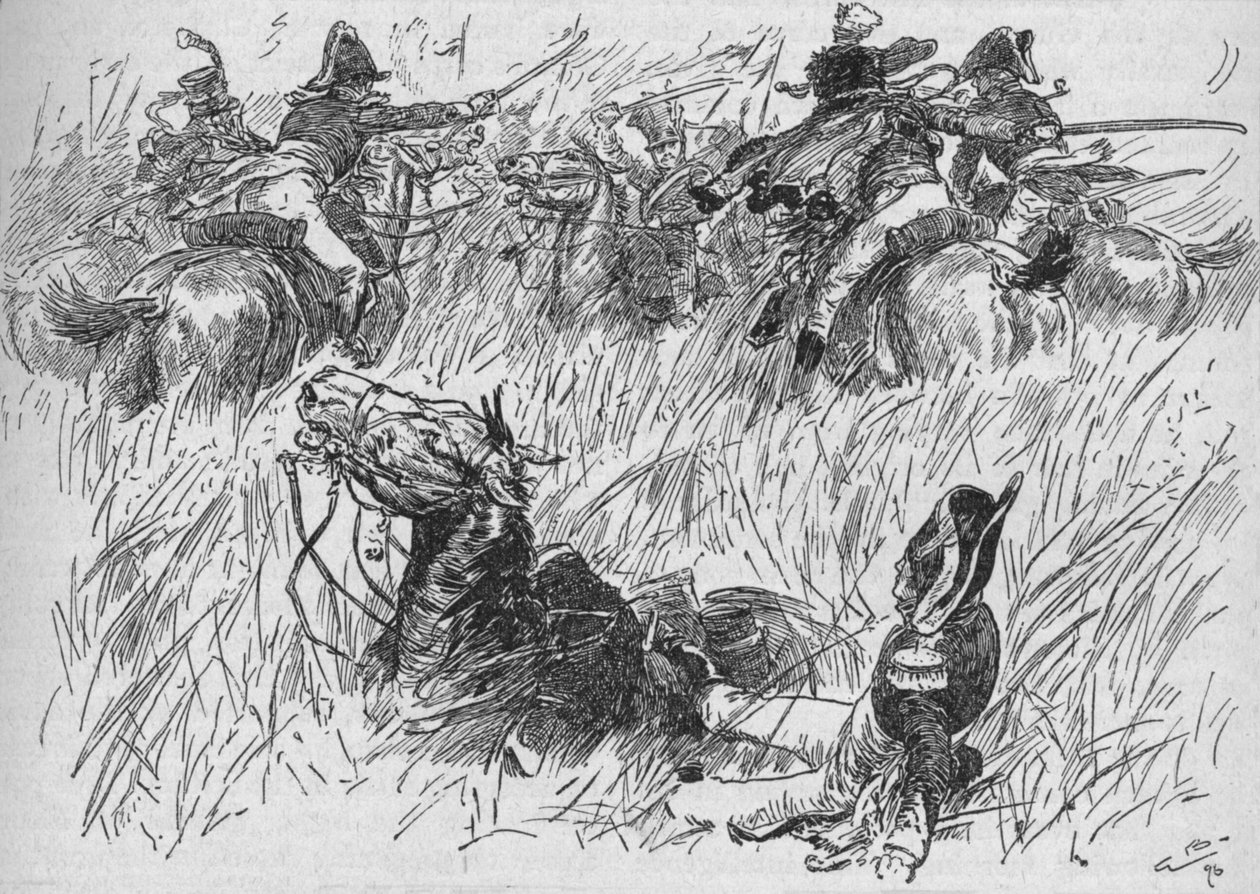 Generalshästen föll i ett dike, 1896, 1902 av Gordon Frederick Browne