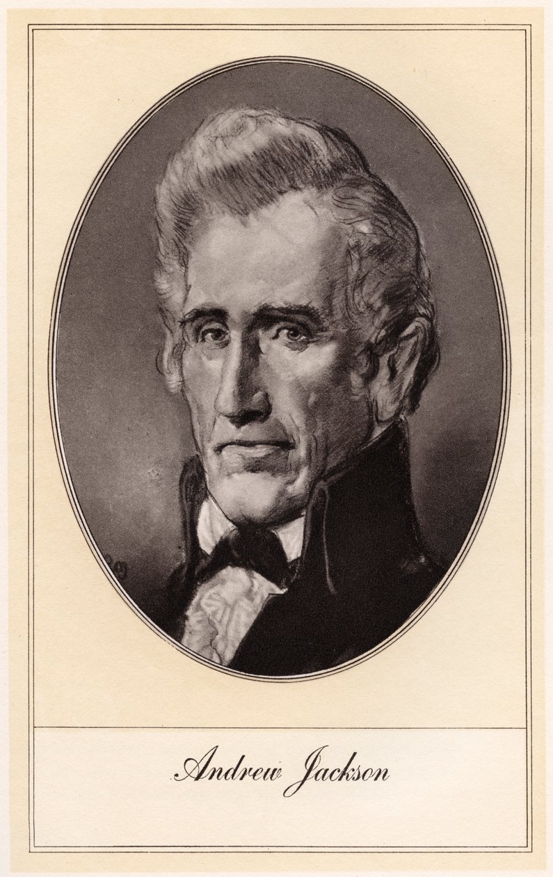 Andrew Jackson, USA:s sjunde president, tidigt 1900-tal av Gordon Ross