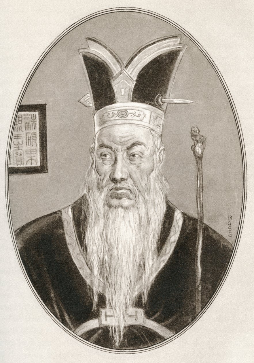 Confucius, från Levande biografier om religiösa ledare av Gordon Ross