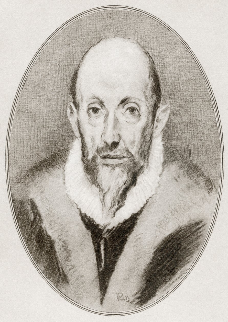 Domenikos Theotokopoulos, El Greco, från Living Biographys of Great Painters. av Gordon Ross