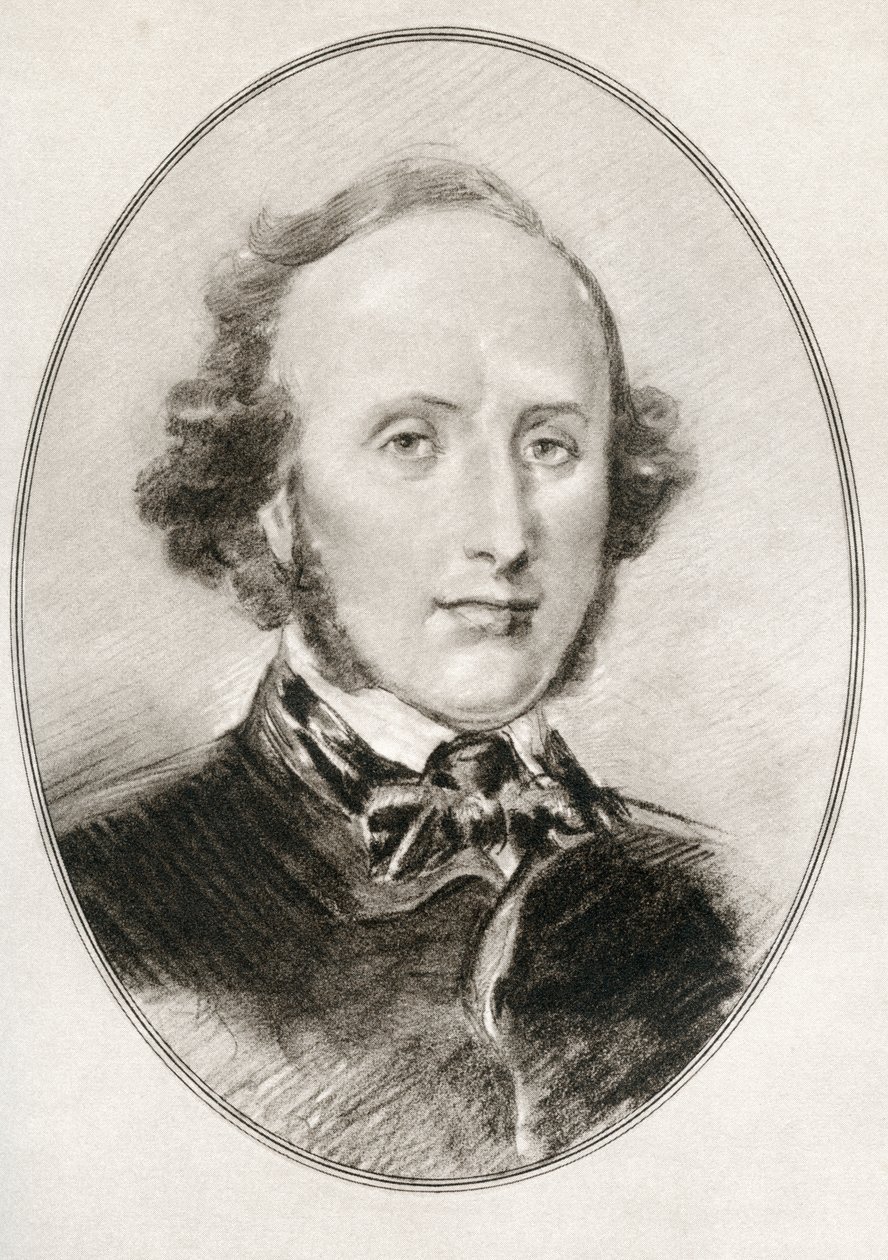 Jakob Ludwig Felix Mendelssohn Bartholdy, från Living Biographys of Great Composers av Gordon Ross